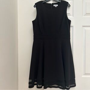 Calvin Klein Black Sleeveless A-Line Dress